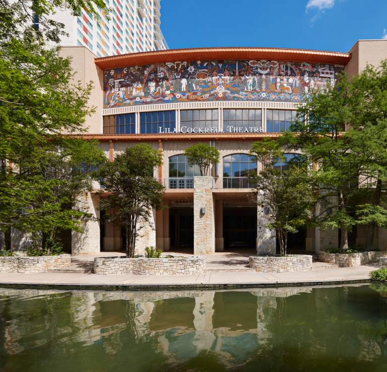 Exterior view of Lila Cockrell Theatre at Henry B. Gonzalez Convention Center