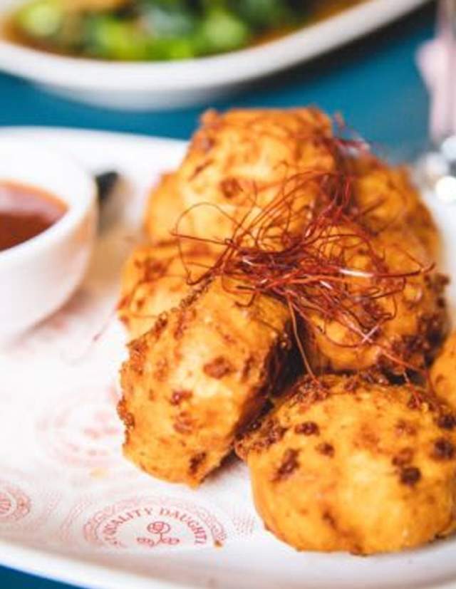 View of plated dish of food at Best Quality Daughter in San Antonio.