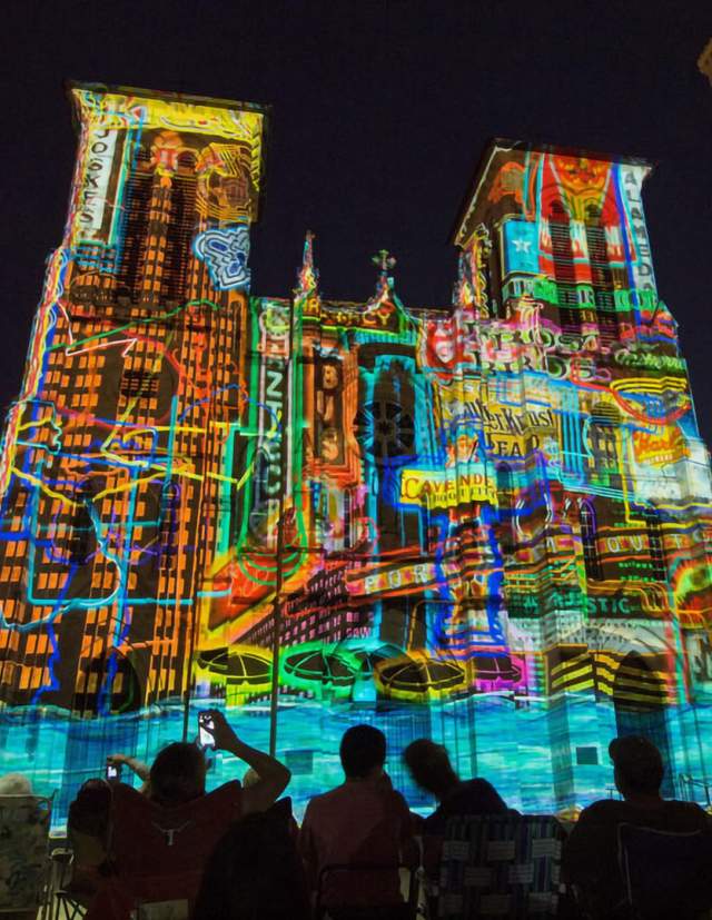 SAGA Light Show at San Fernando Cathedral
