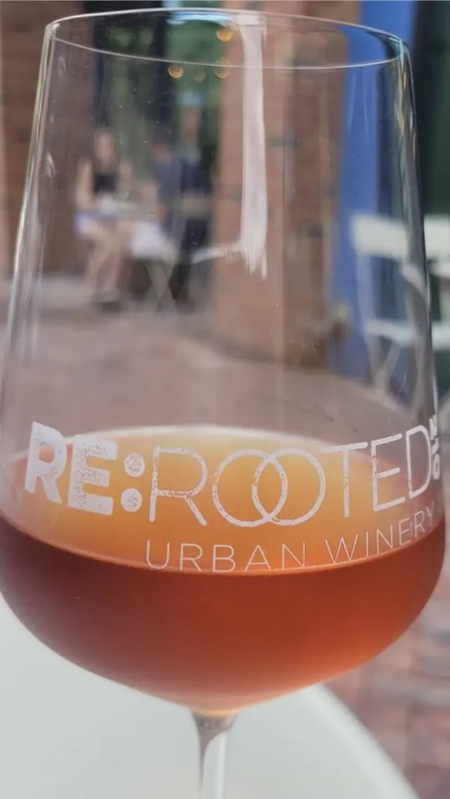 Closeup glass of wine