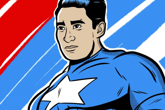 Alonso S. Perales as Captain America
