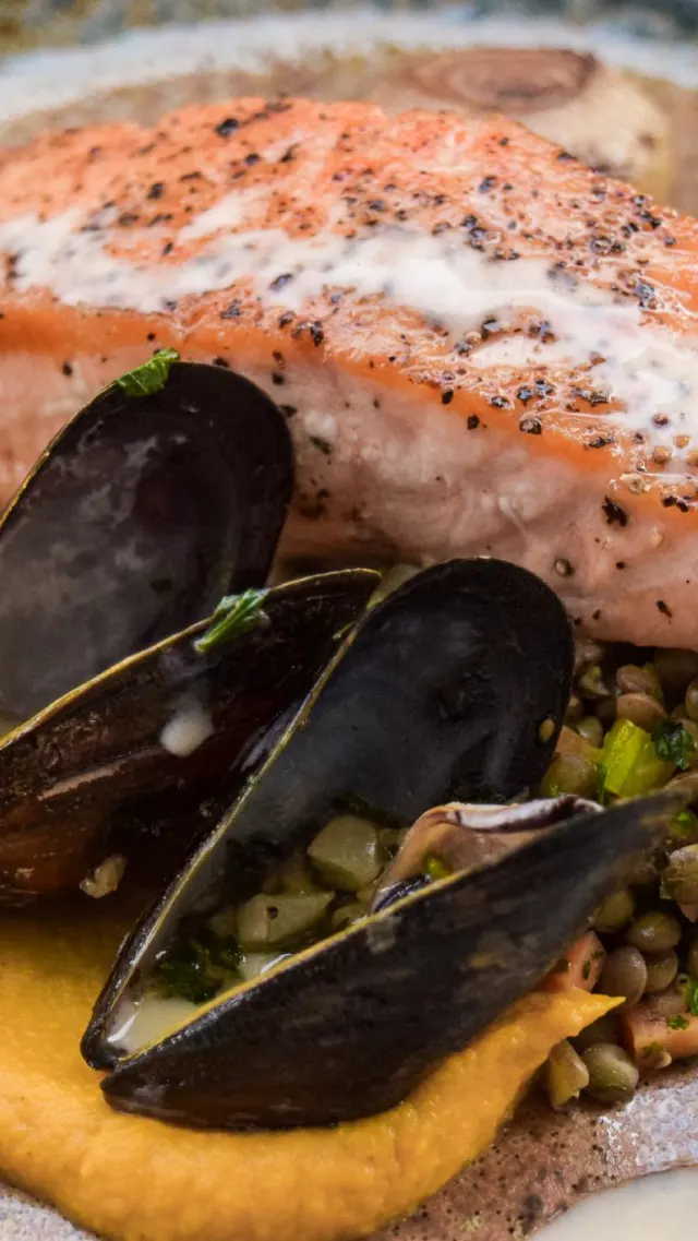 Biga on the Banks Salmon Dish