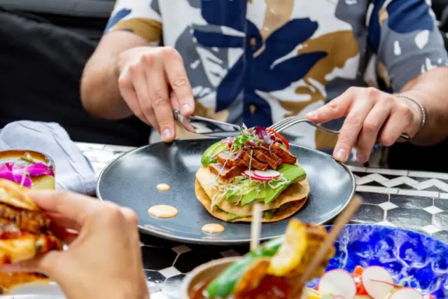 tuna tostada from Domingo