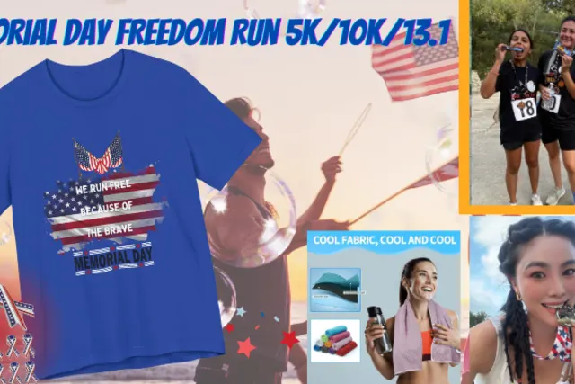 Memorial Day Freedom Run Graphic
