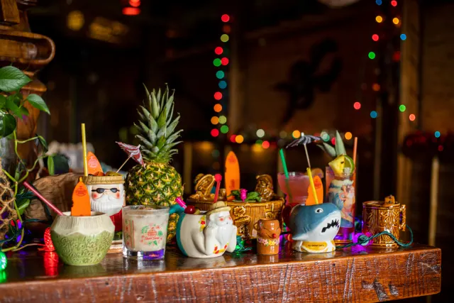 display of fun drinks