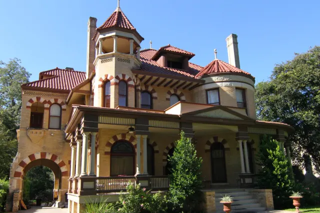 Historical building surrounded with trees
