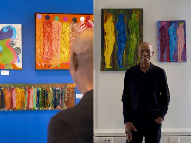 Dlani Middleton Art Pieces Every Kind of People (left) and Colored Boys (right)