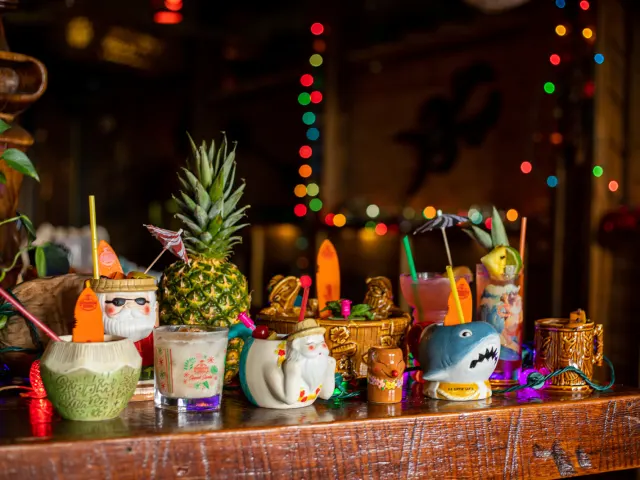 display of fun drinks