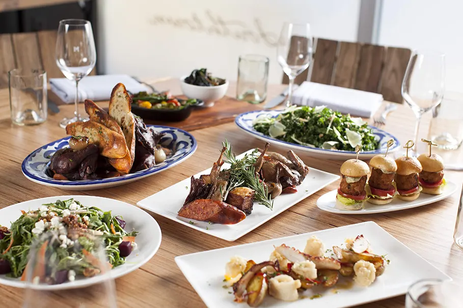 Maverick Texas Brasserie Food Spread