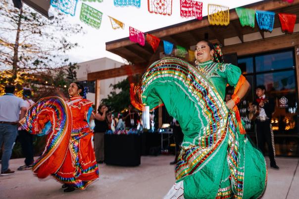 Folklorico Dancers at event in The Creamery