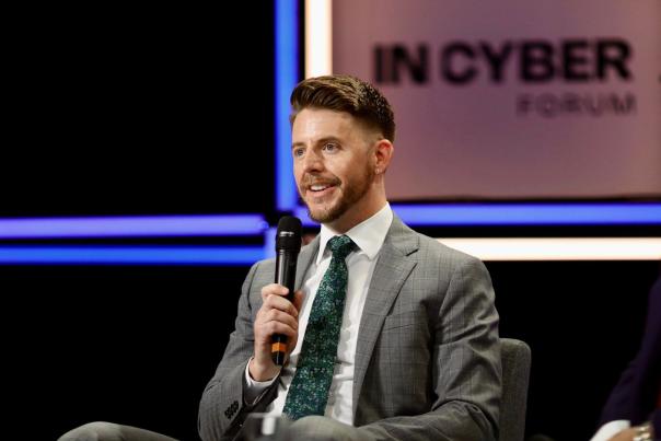 Gentleman speaking with microphone