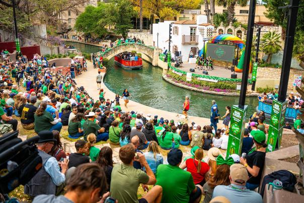 San Antonio St. Patrick's River Parade & Celebration at the Arneson River Theatre