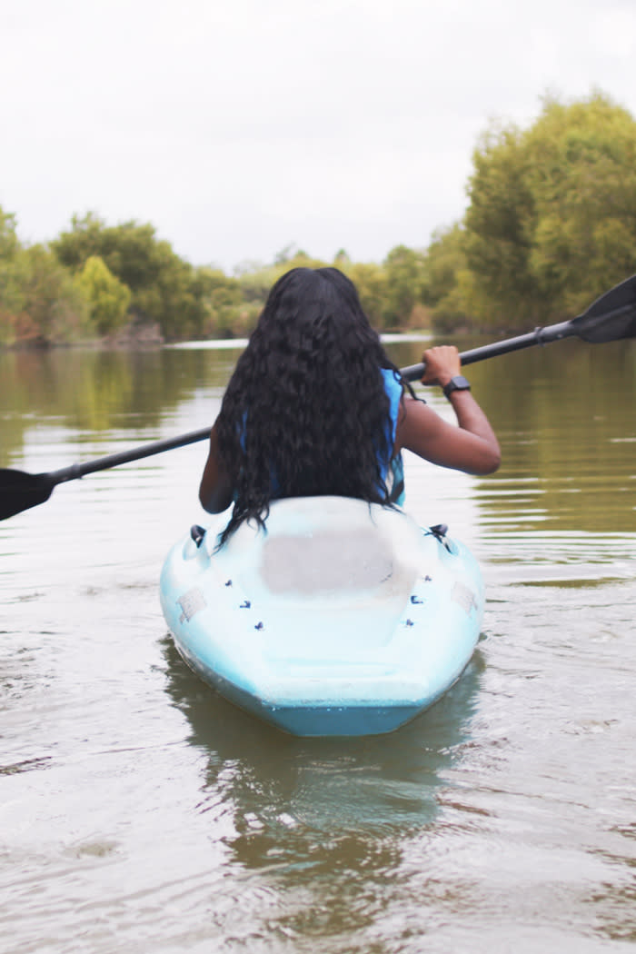 Woman Kayaking