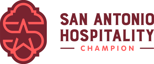 Red and pink logo