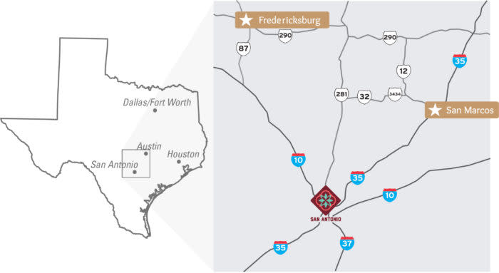 Hill Country Map