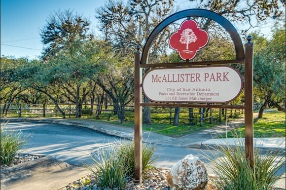 sign of McAllister Park