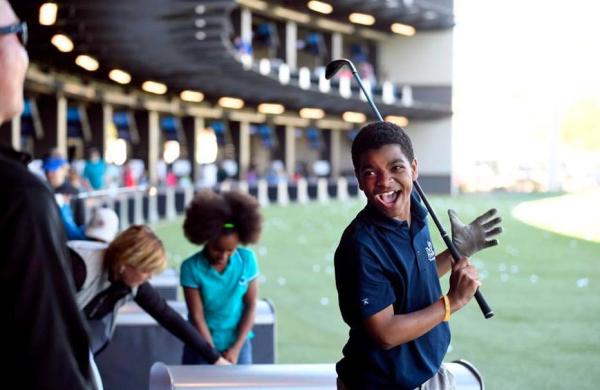 TopGolf San Antonio Kids having fun