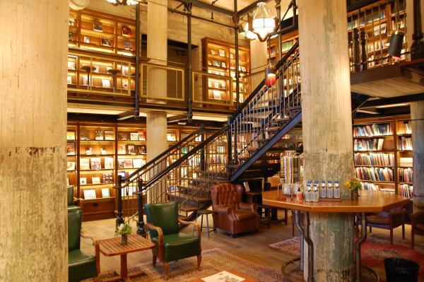 Library at Hotel Emma