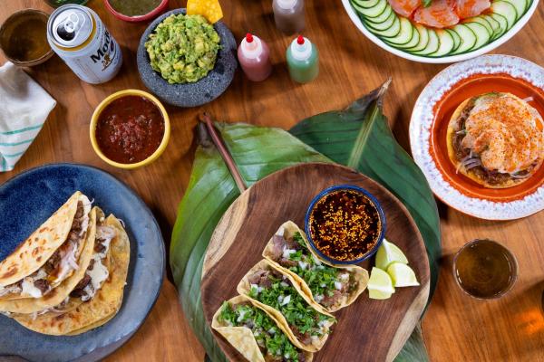 Mezquite food spread at Pullman Market