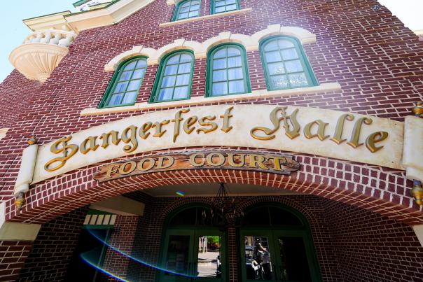 food hall at Six Flags Fiesta Texas
