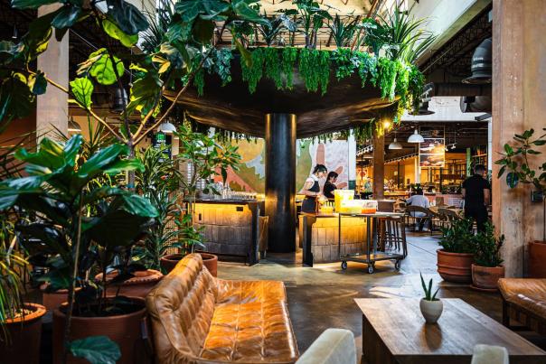 interior bar at pullman market