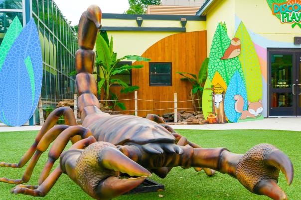 Giant model scorpion at San Antonio Zoo.