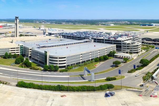 San Antonio International Airport Skyline Shot