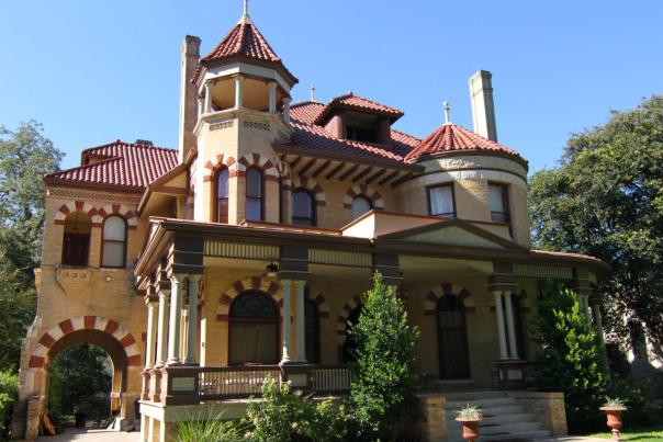 Historical building surrounded with trees