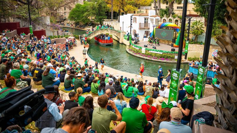 San Antonio St. Patrick's River Parade & Celebration at the Arneson River Theatre