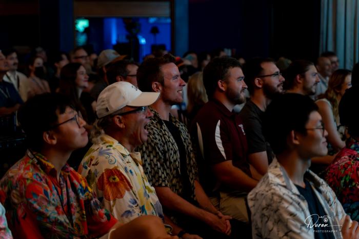 Attendees watching a film at SA Film Festival