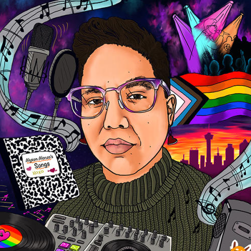 Hispanic Heroes 2026 Art Piece of Alyson Alonzo