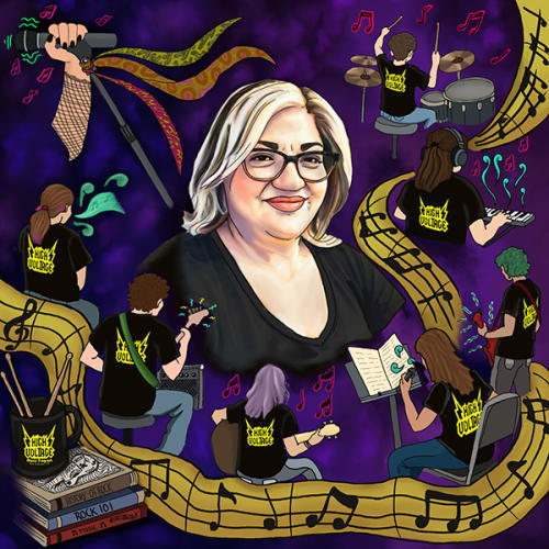 Hispanic Heroes 2026 Artwork of Bell Salloa by Crystal Tamez