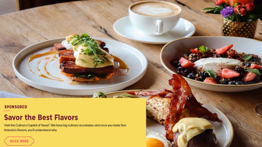 Screenshot of ad placement on thesanantonioriverwalk.com