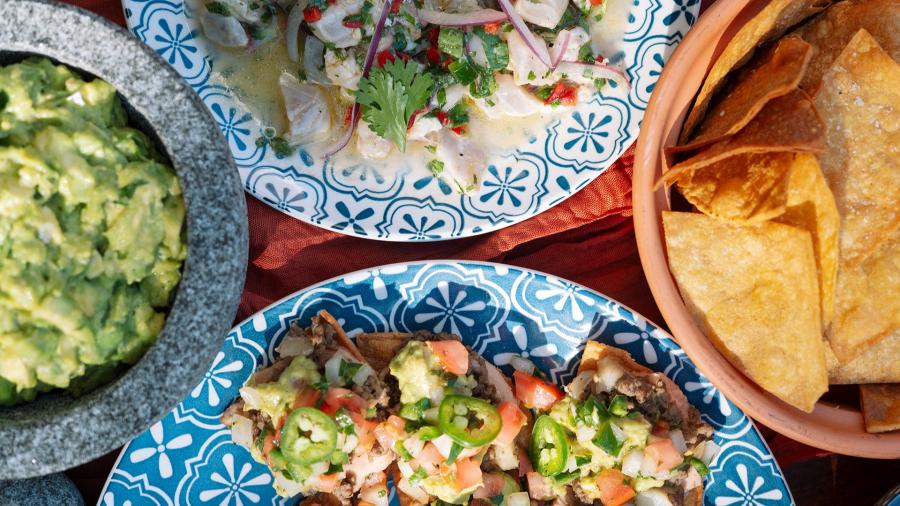 various mexican food plates from Mexico Ceaty