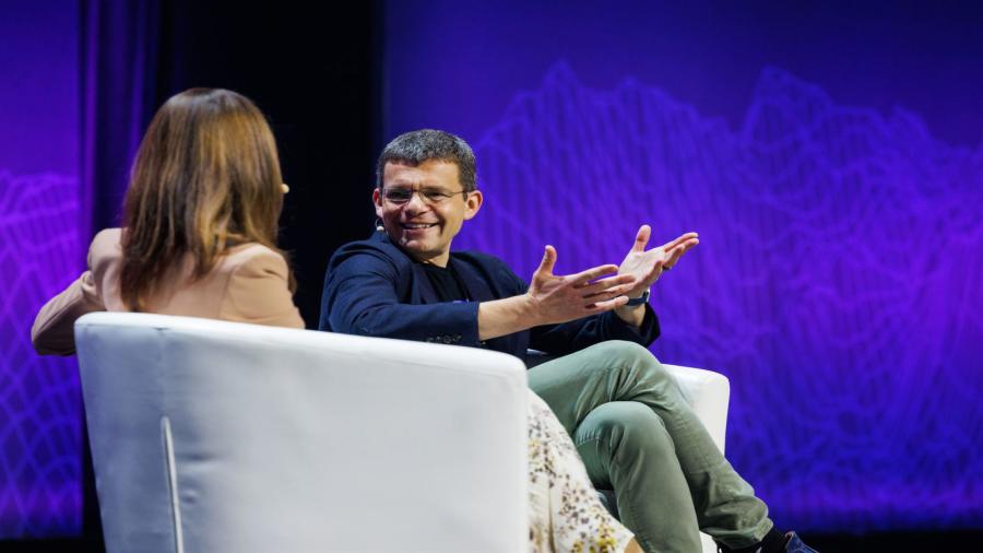 two speakers at an event