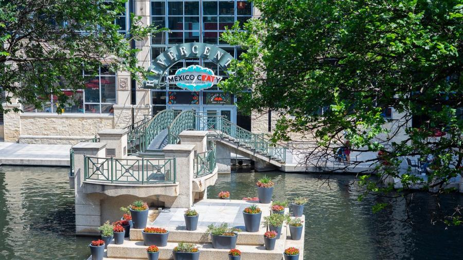 exterior of Mexico Ceaty on the San Antonio River Walk