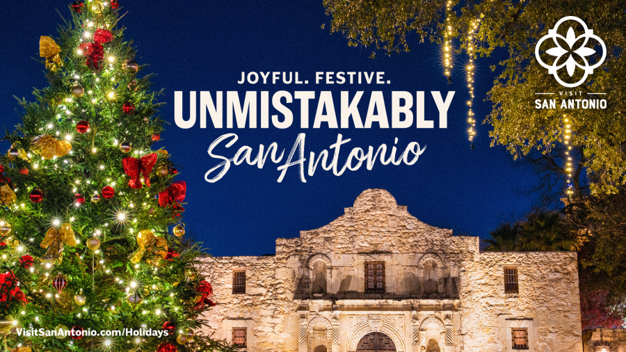 Horizontal Holidays 2025 Branding for Visit San Antonio