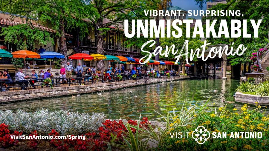 River Walk photo of Spring branding campaign for visit san antonio 2026