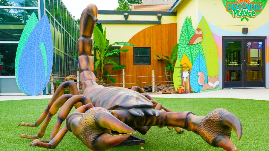 Giant model scorpion at San Antonio Zoo.