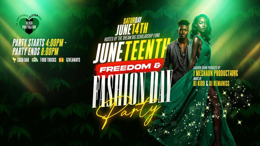 graphic for Juneteenth Freedom & Fashion Day Party