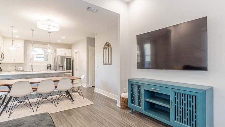 View of living room with TV