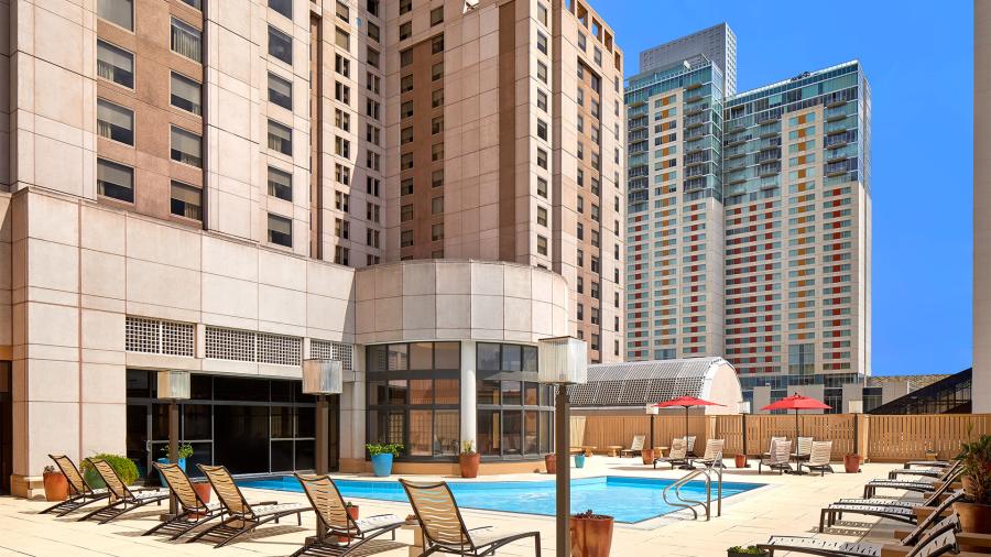 View of pool at hotel