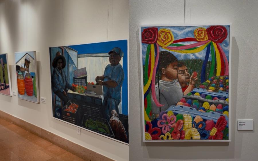 Artwork on Display at a Gallery