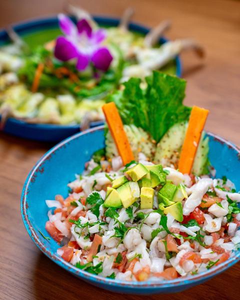 ceviche plate