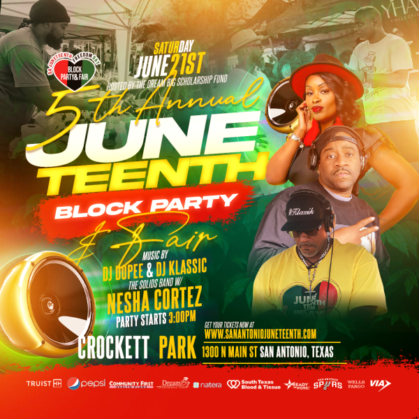 Juneteenth 2025 Block Party Graphic