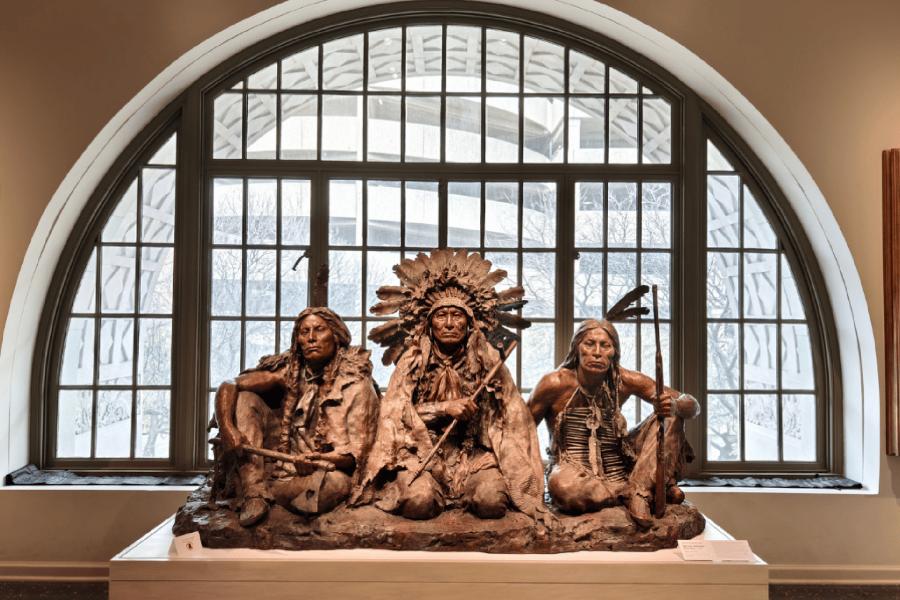 Native American Sculpture at museum