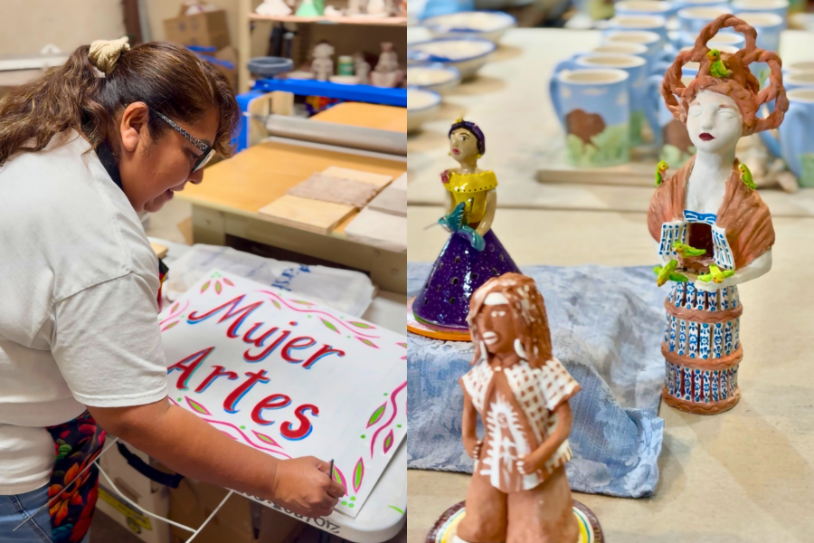 MujerArtes Studio signage creation and ceramics