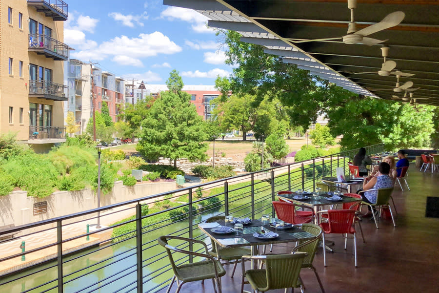 outdoor patio on River Walk