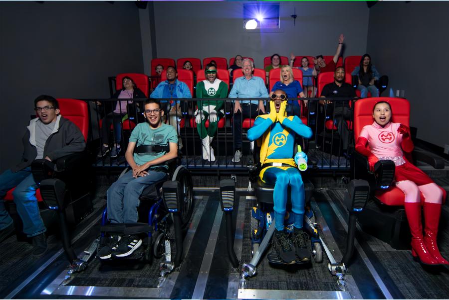 People in 4D Cinema