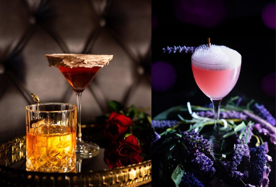 cocktails at Amelia Social Lounge